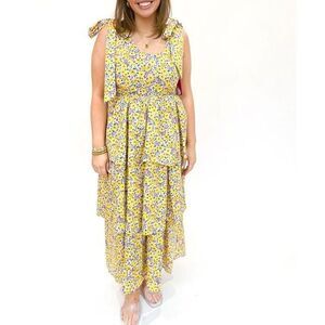 New!!‎ Buddy Love Strapped Dress Womens Floral Size M